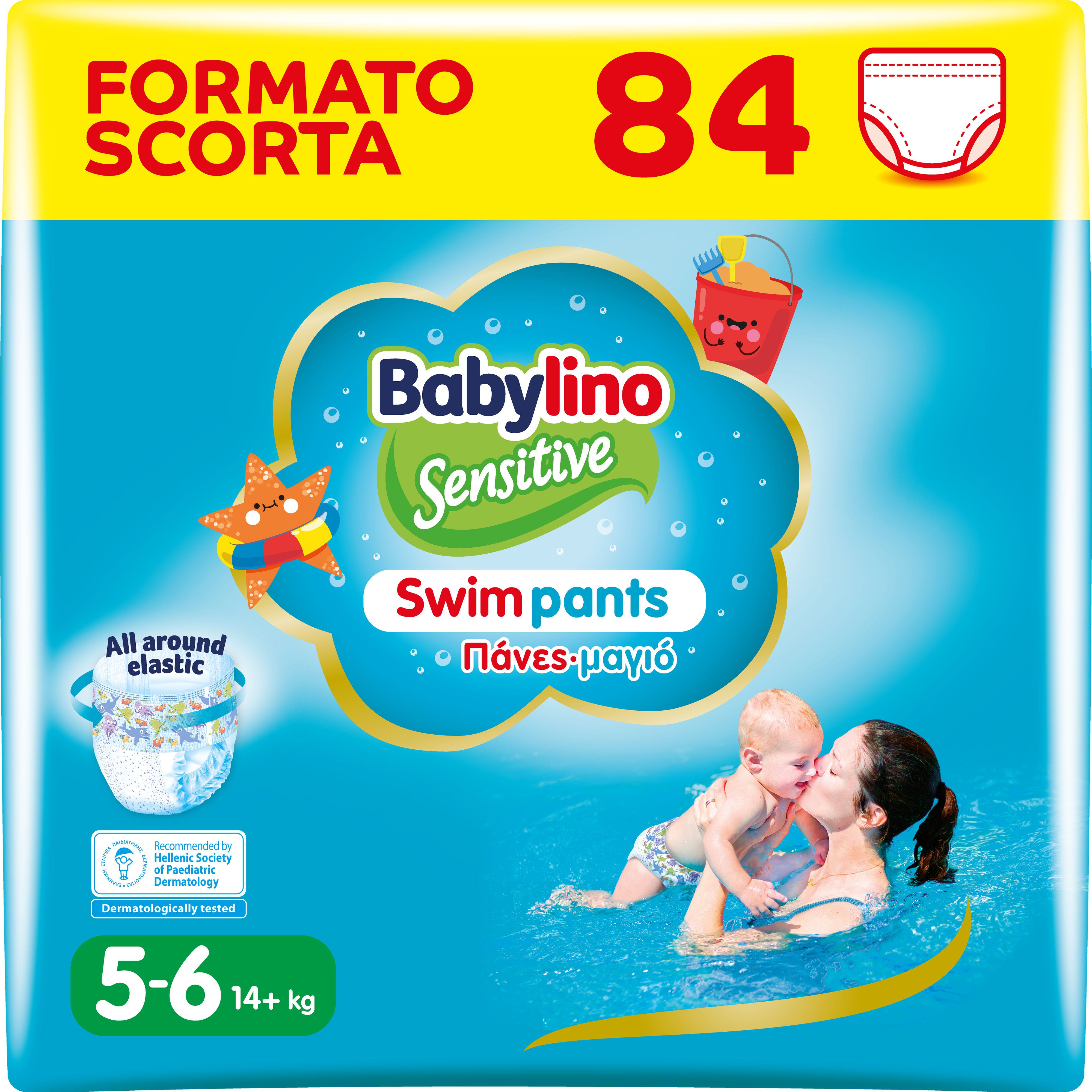 Babylino Sensitive SwimPants, Pannolini Mare e Piscina, Taglia 5/6 (ol