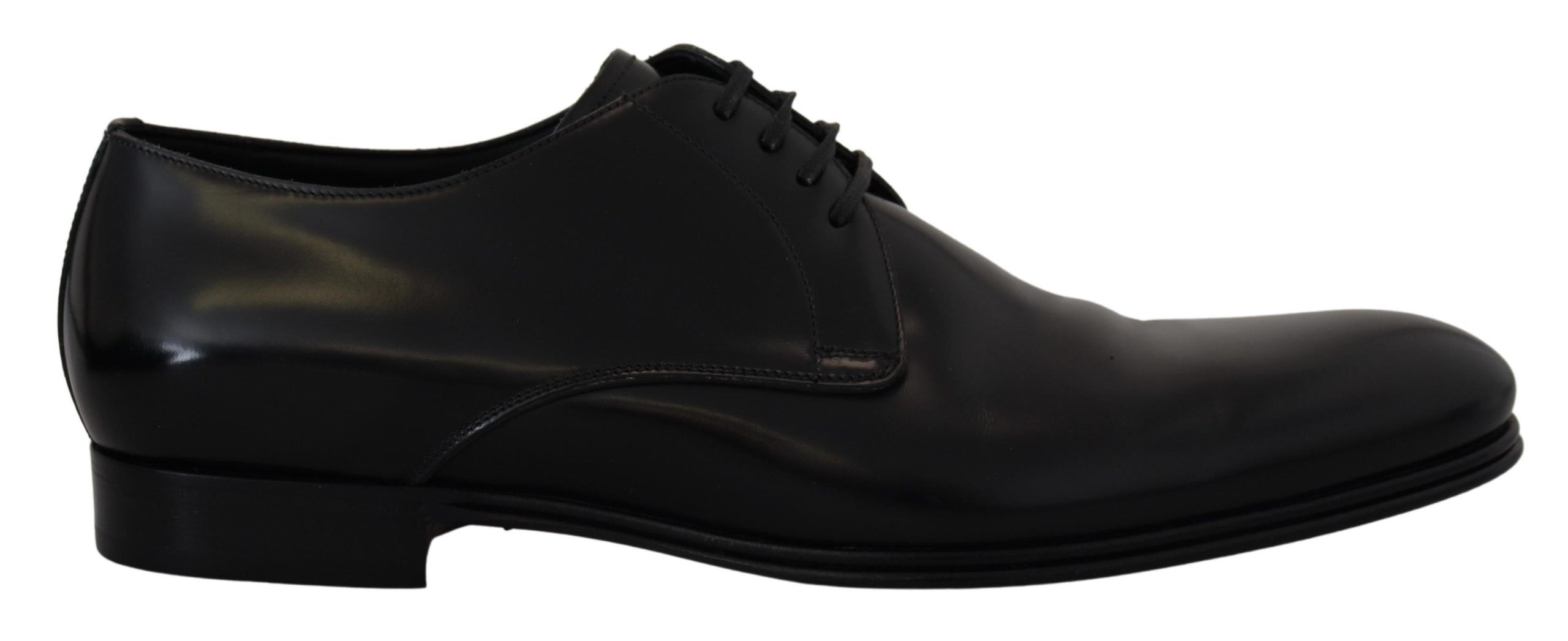 Dolce & Gabbana Leather Oxford-Schuhe im klassischen Stil - Schwarz