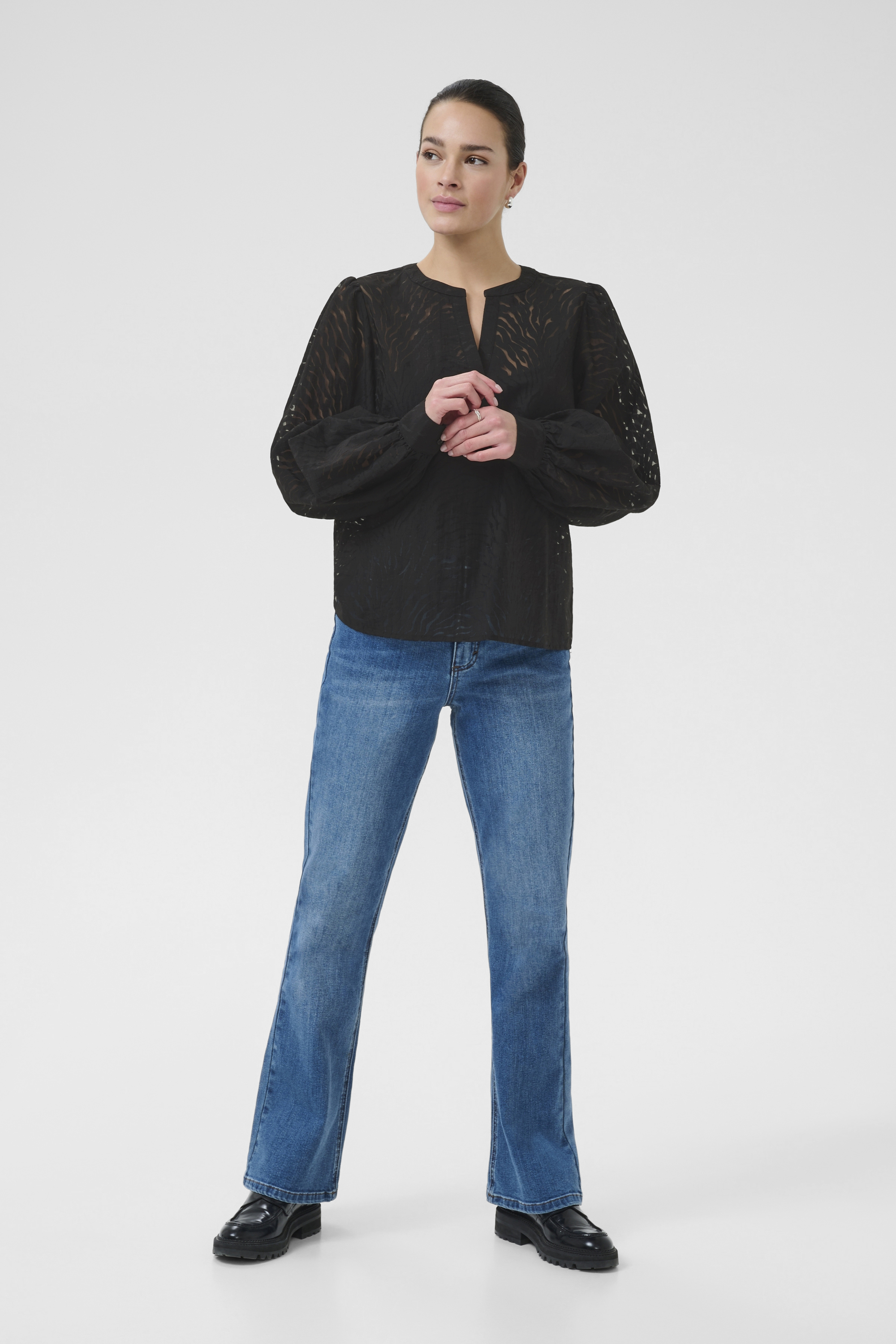 Langarm-Bluse KAvivian Regular fit black Image