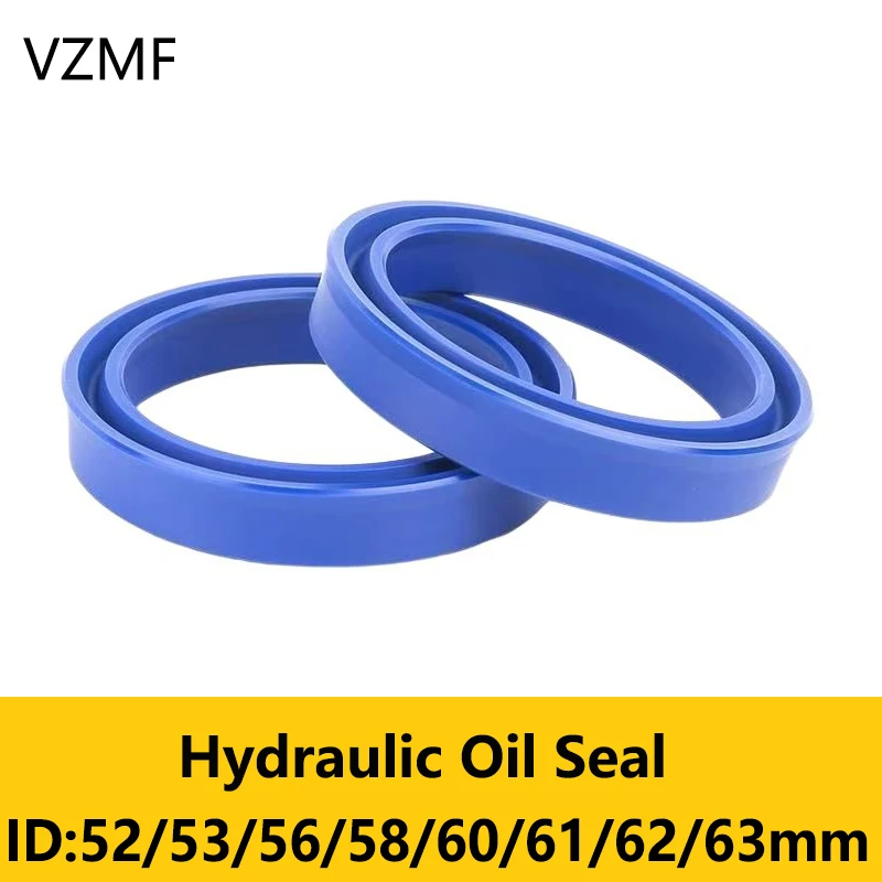 Joint d'étanchéité hydraulique UN pour arbre radial, ID 52-63mm, en polyuréthane (PU), pour arbre de piston et tige de piston, type coupelle en U à simple lèvre