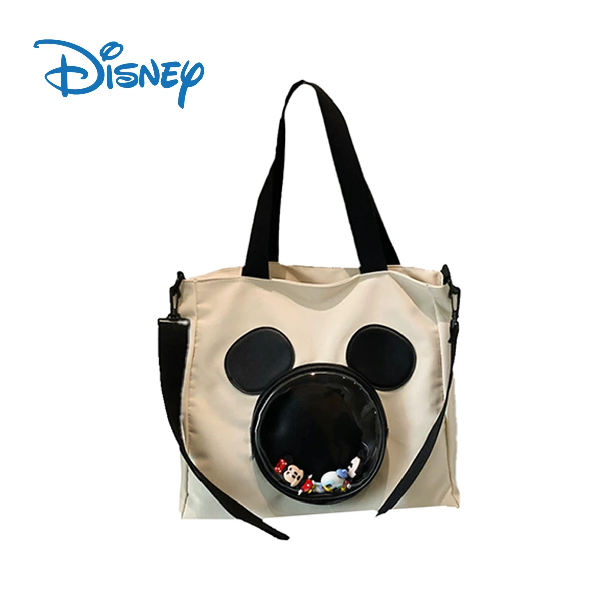 Disney mignon Mickey sac à main mode toile sacs dessin animé impression grande capacité sac de loisirs sac à bandoulière mode coréenne toile