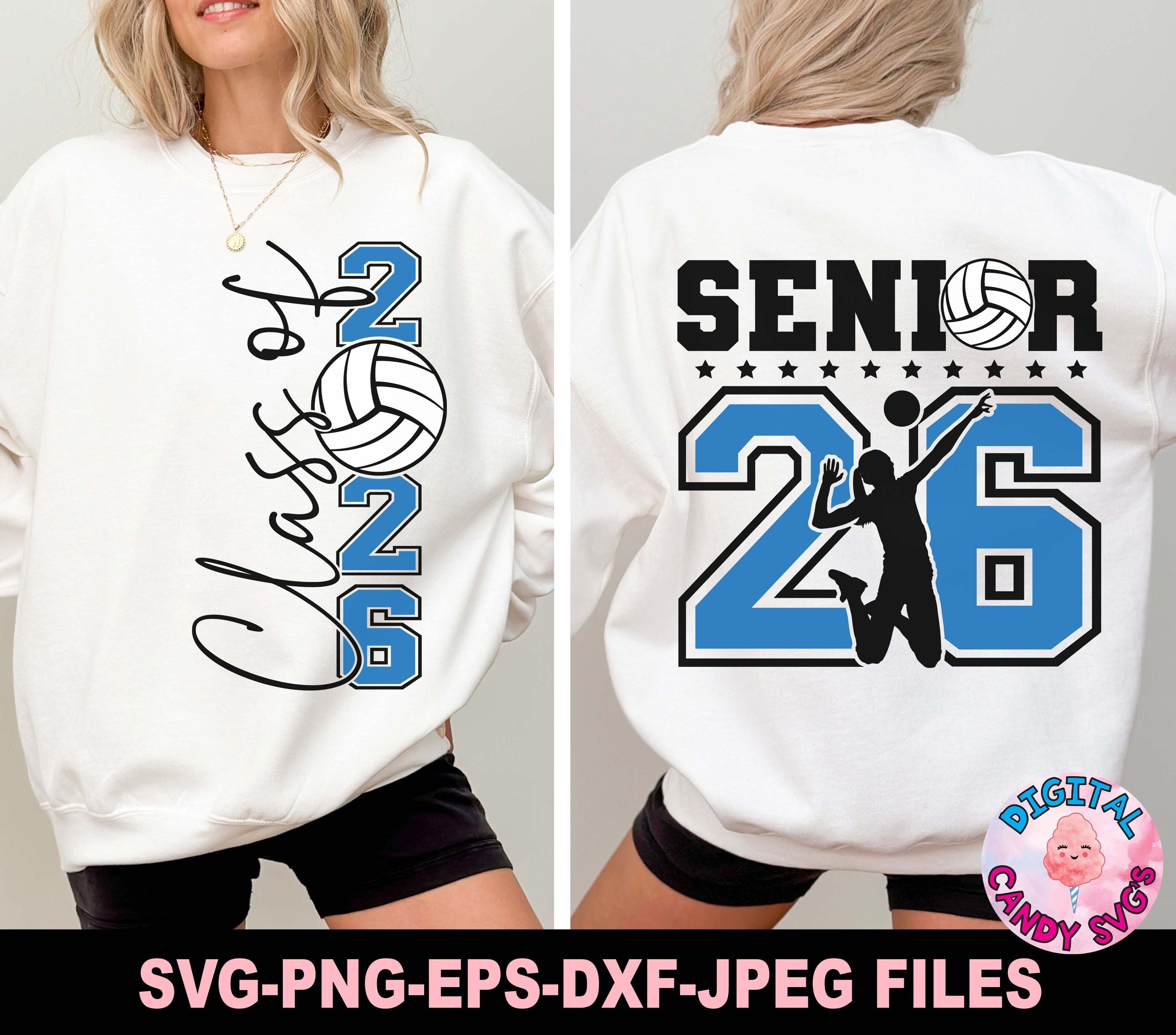 Pallavolo Senior Svg Png, 2026 Senior Svg, Pallavolo Svg, Senior Svg, Laureato Svg, Classe del 2026 Svg, Laureato 2026 Svg, File Svg per Cricut