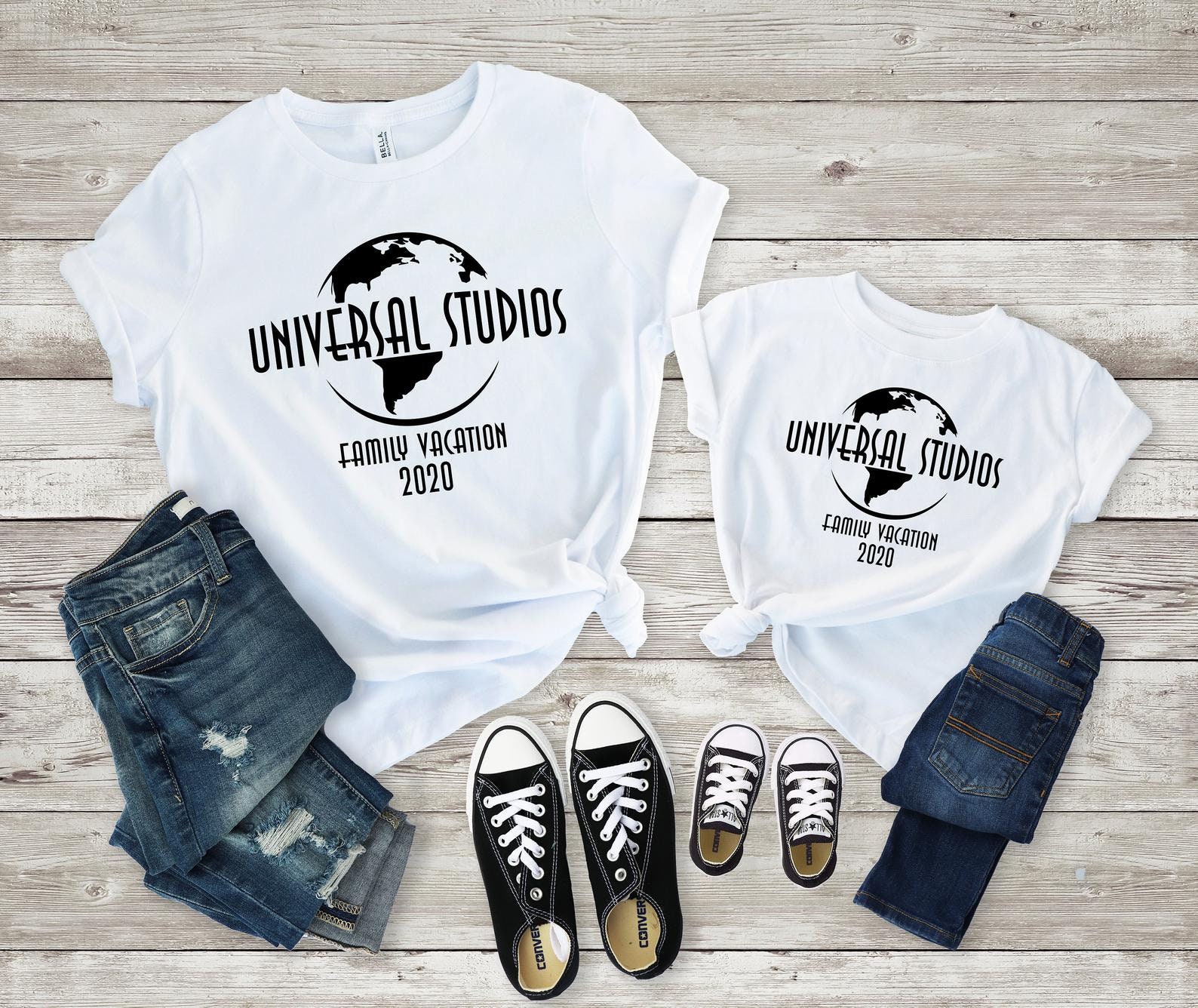 Maglietta per famiglie Universal Studios Globe - Magliette per gruppi Universal Studios - Maglietta Universal - Magliette per famiglie Universale - Ma