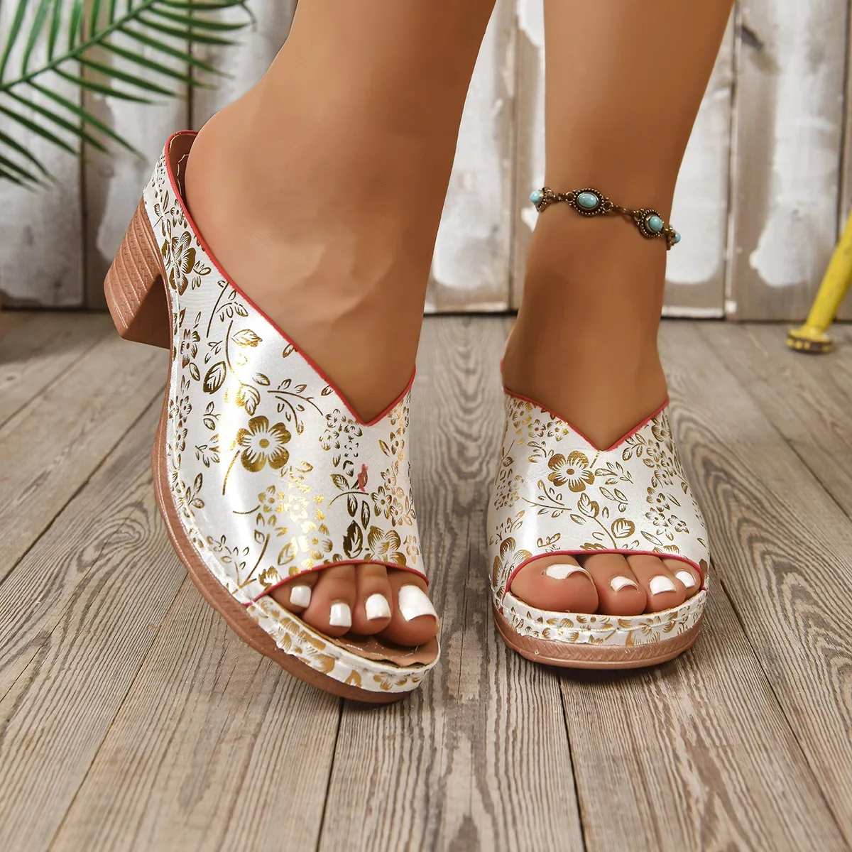 Frauen Schuhe Mode Sandalen Keil Frauen Schuh Offene spitze Rutsche frauen Sandalen Strand Schuhe Weibliche Hausschuhe Zapatos De Mujer