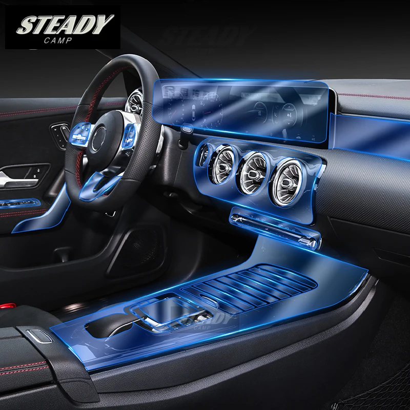 Für Mercedes Benz Cla 2020 2021 2022 2023 Auto GPS Navigation Schutz folie LCD-Bildschirm TPU-Schutz Anti-Kratzer Refit Image