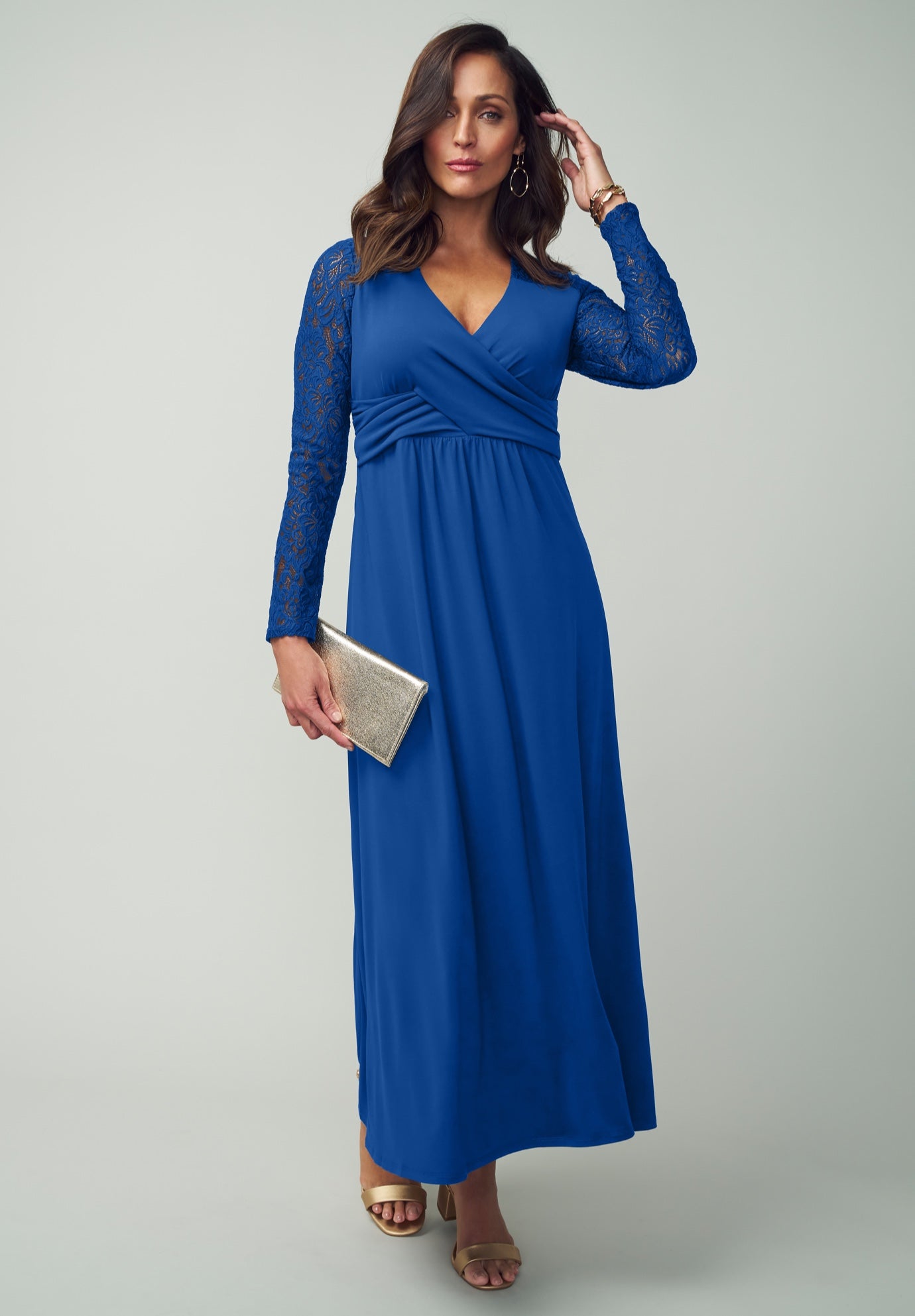 Plus Size Women's Lace Sweetheart Dress by Jessica London in Dark Sapphire (Size 18 W)