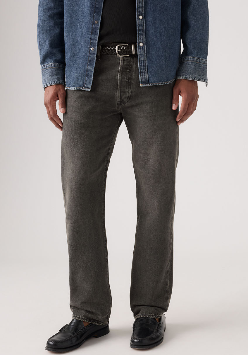 Straight-Jeans LEVI'S "501 LEVI'S ORIGINAL", Herren, Gr. 30, Länge 30, grau (oak nights), Denim/Jeans, Obermaterial: 100% Baumwolle, normal lang, Jeans Straight-Jeans, mit Markenlabel, Topseller