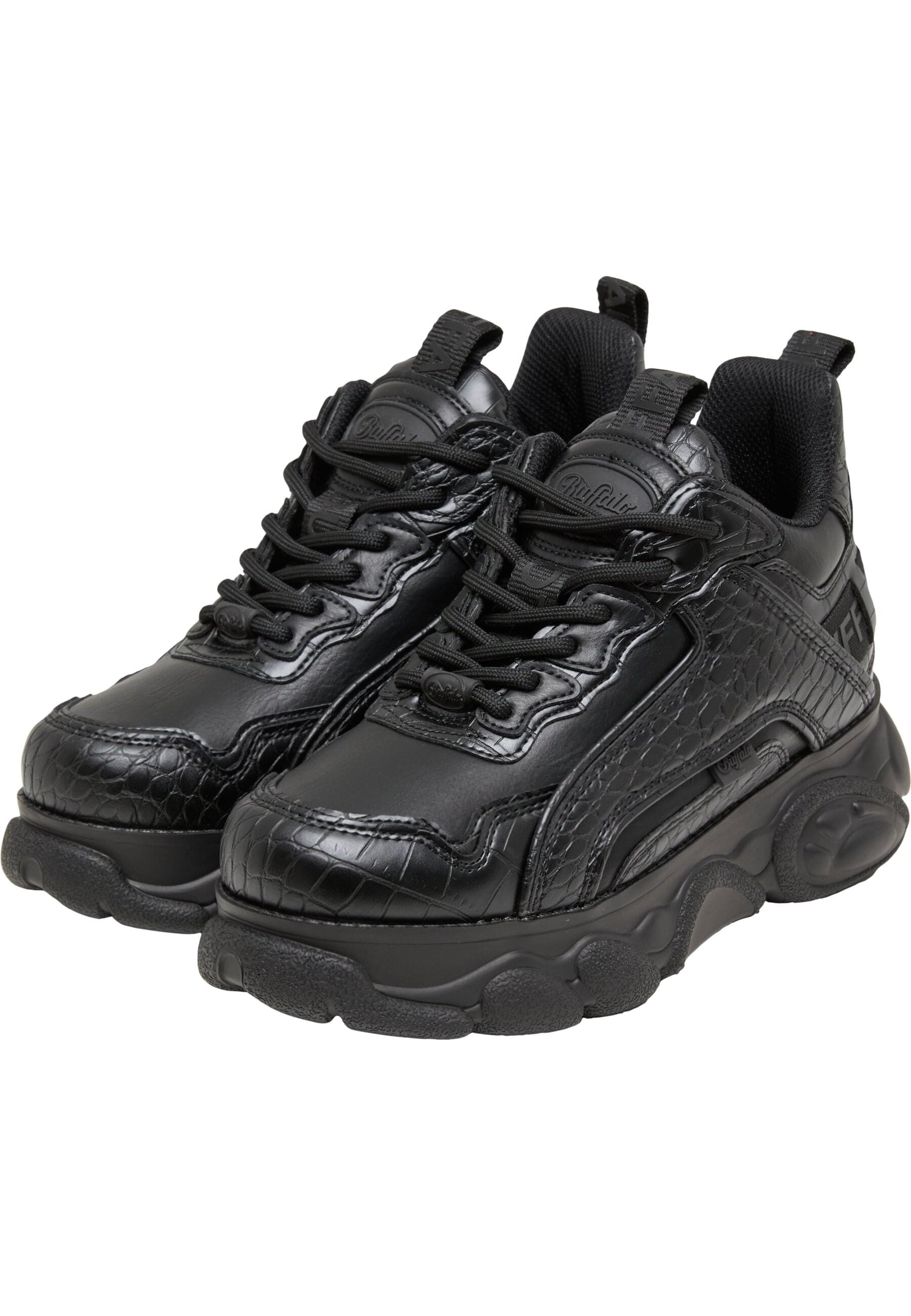 Trainingsschuh BUFFALO "Buffalo CLD CHAI - VEGAN NAPPA", Damen, Gr. 38, schwarz croco, unifarben, Schuhe
