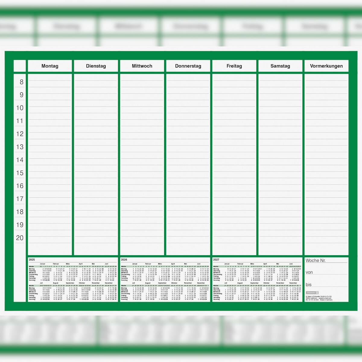 2026 Brunnen Schreibunterlage 2025-2027 50 Blatt Image