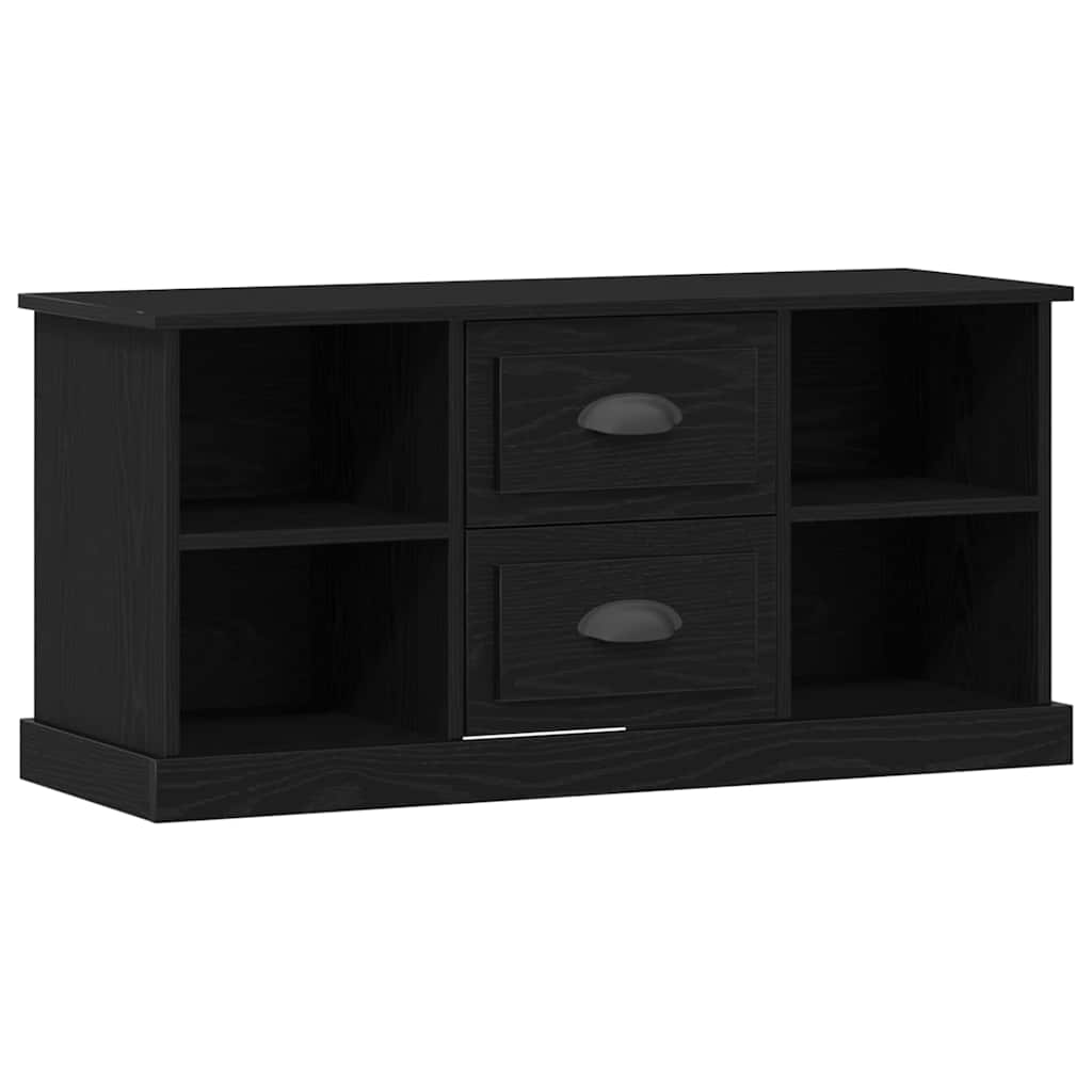 vidaXL TV-Schränk Schwarz Eichen-Optik 99,5 x 35,5 x 48 cm Image