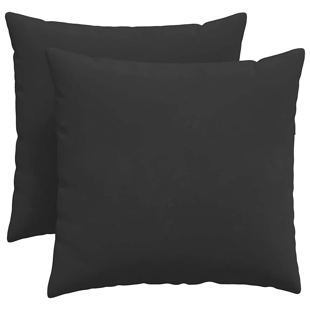 vidaXL Sofakissen 2 pcs Schwarz 50 x 50 cm Stoff Image
