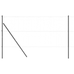 vidaXL Zaunpfosten 7 pcs Grau Ø32mm 190 cm Verzinkter Stahl Image