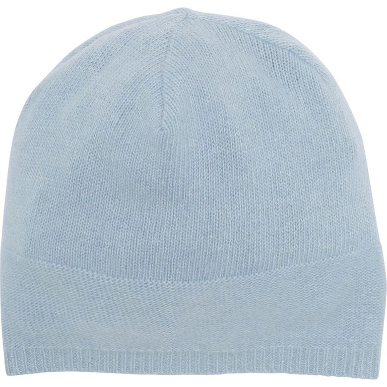 Slouchy Cashmere Knit Beanie - Blue - Portolano Hats