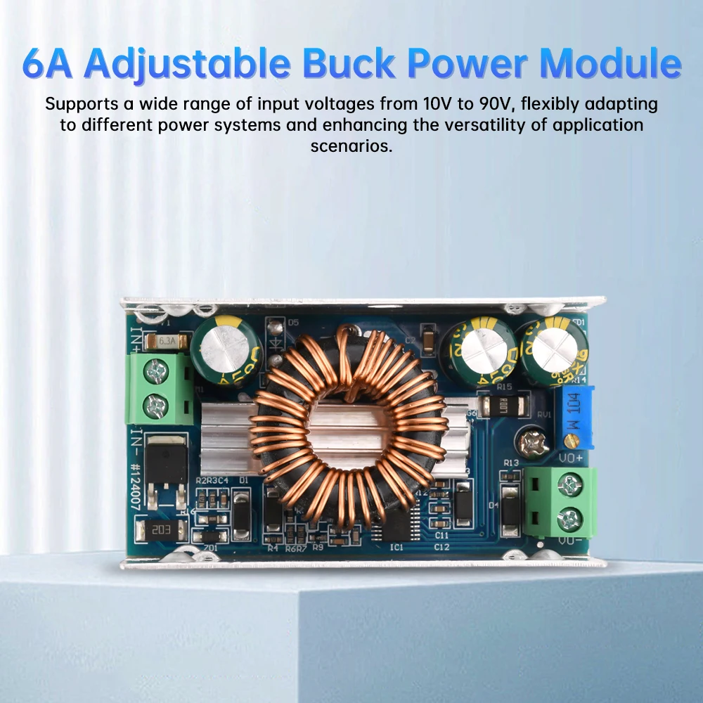 Convertitore buck DC-DC da 100 W 6A 10-90 V 12 V 24 V 36 V 72 V 86 a 1,5 V-60 V 12 V 48 V 60 V Modulo regolatore di tensione di alimentazione step-down