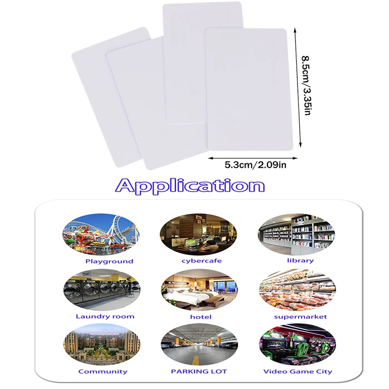 10Pcs Wiederbeschreibbare 125KHz RFID T5577/5200/EM4305 Leere Karte PVC Tags Smart Access Control Schlüssel Karte lesen Schreiben Programm Klon Karten Image