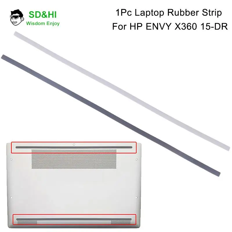Rubber Strip Laptop Bottom Shell Cover Foot Pad For HP ENVY X360 15-DR Non-Slip Bumper Feet Strip Laptop Accessories 31.5cm