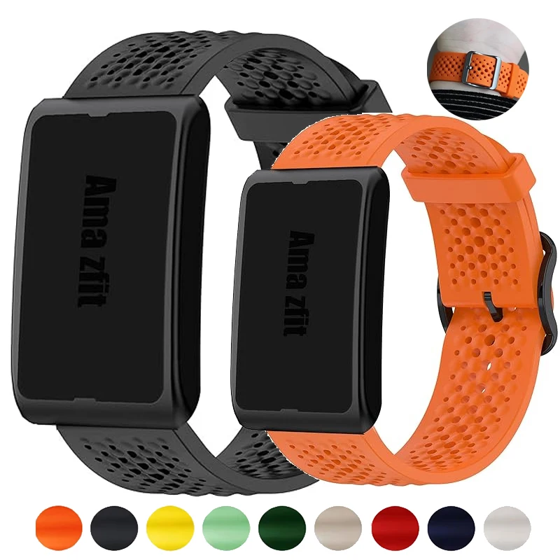 20 mm 22 mm atmungsaktives Silikonband für Amazfit Helio, Armband für Amazfit Balance 2/GTR 4 3 2e/Bip 6 5/Cheetah Pro-Round/GTS 4 3 2 Image