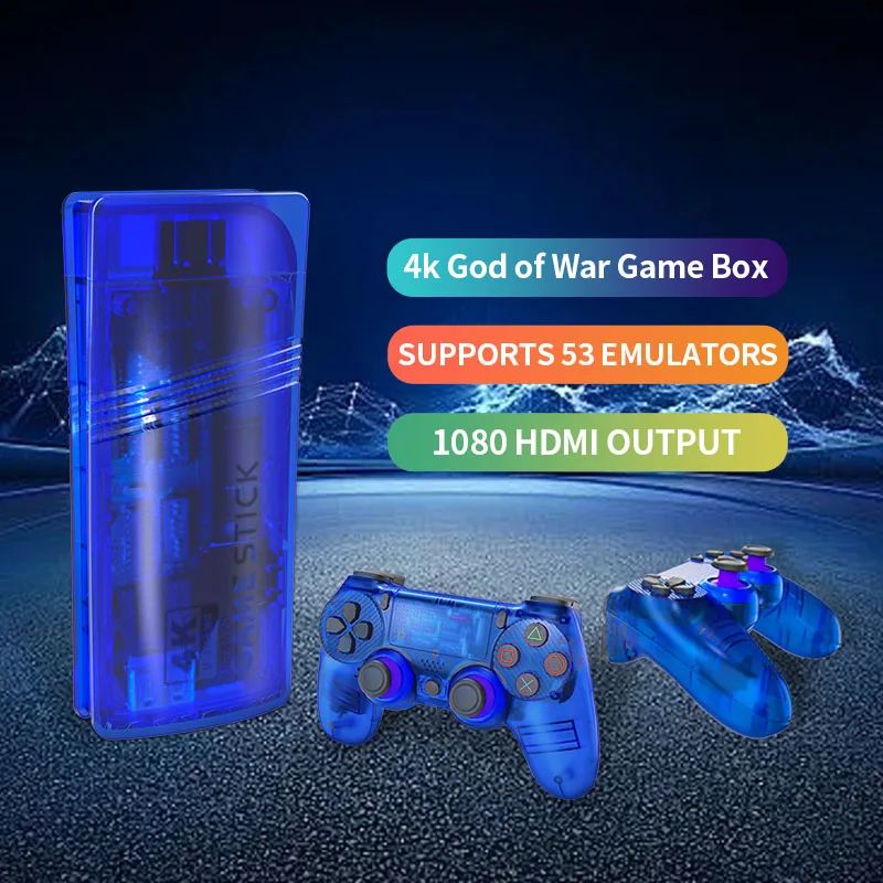 4K TV Game Stick GS5 Video Game Console 64G Built in 30000 Games Wireless Controller Gamepad Retro Handheld Game Console