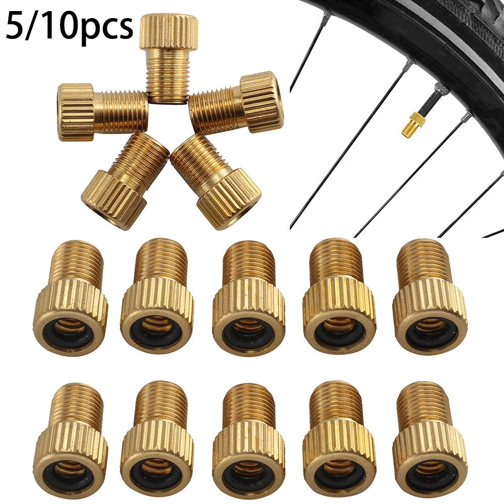 5pc/10pc Fahrrad Ventil Adapter DV SV-Dunlop-Französisch Ventil Zu AV Auto Pumpe Ventil Adapter fahrrad Zubehör Fahrzeuge Reparatur Ersetzen Image