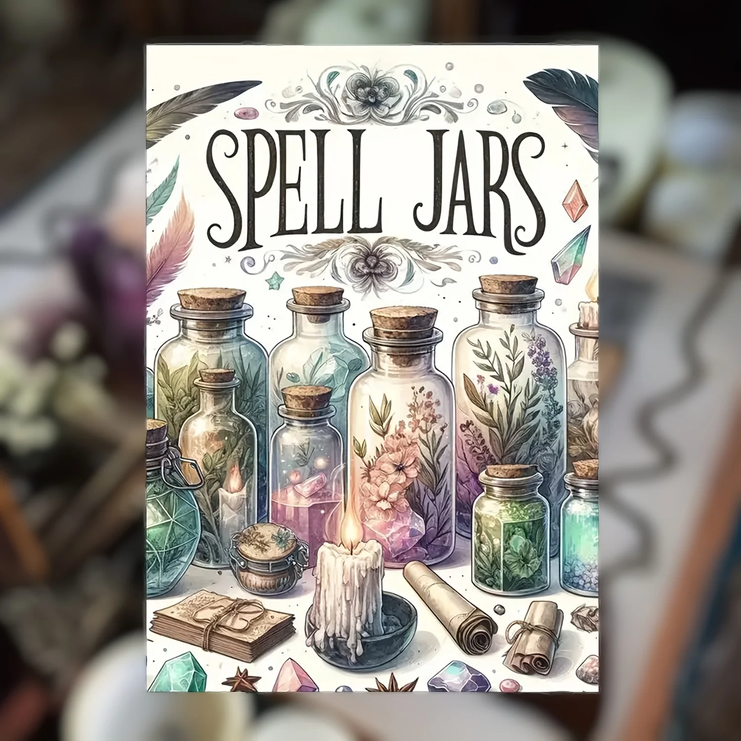 1 Buch Zaubergläser – Sammlung 20 kraftvolle Zaubergläserrezepte mit realistischen Komponenten und Schritt-für-Schritt-Anleitung zur Erstellung von Zauber J Image