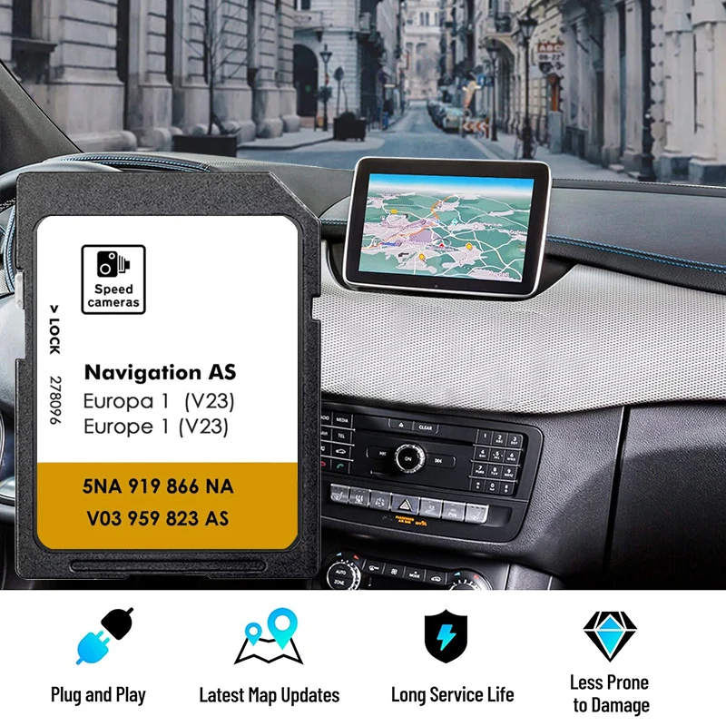 AS V23 5NA919866NA Speicherkarte für VW SD-Karte Europa Navigationssystem Update Navi Speicherkarte 2026 Discover Media Image