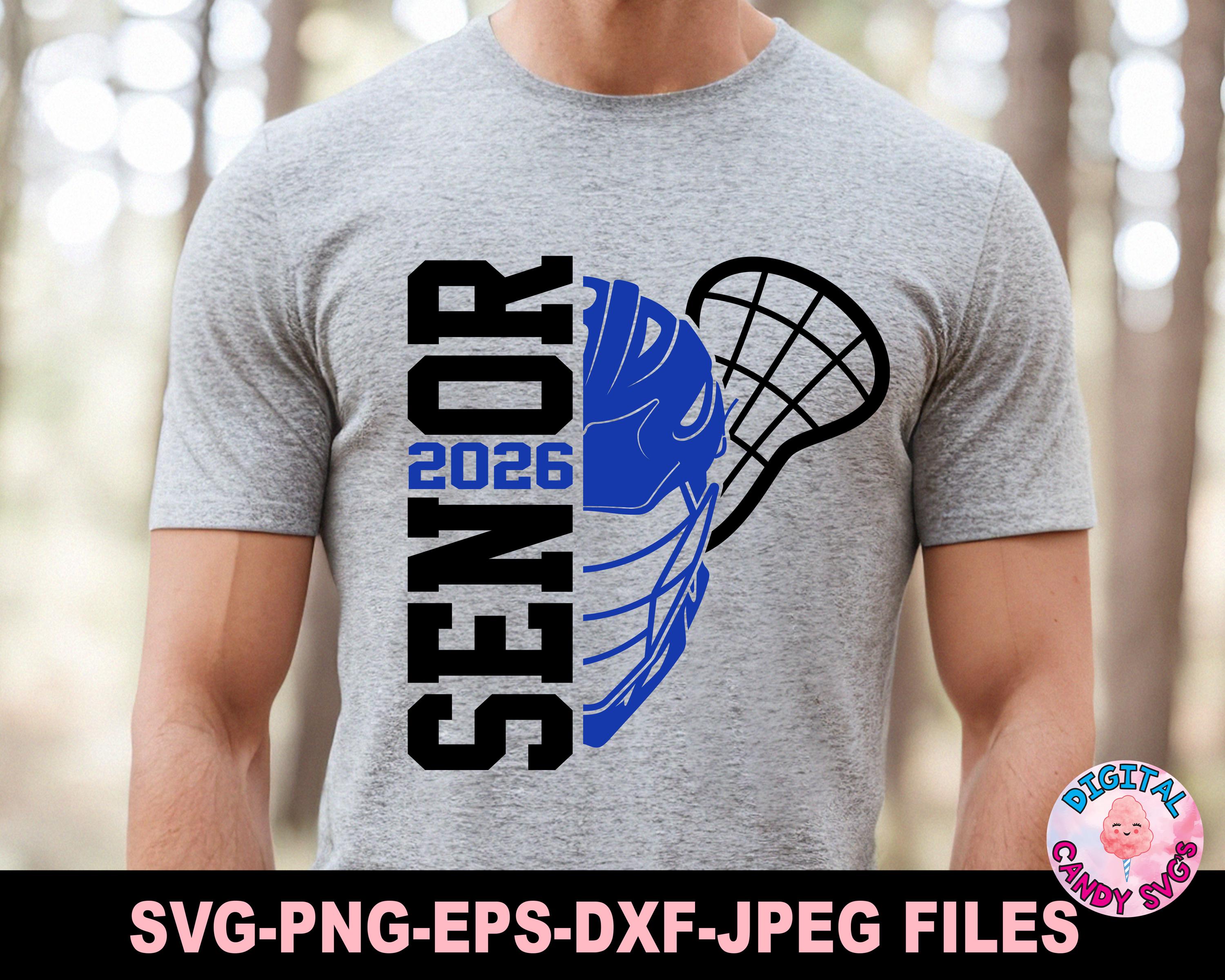 Lacrosse Senior Svg Png, Senior Svg, Lacrosse Svg, Lacrosse Mom Svg, Senior 2026 Svg, Classe del 2026 Svg, Laureato 2026 Svg, File Svg per Cricut