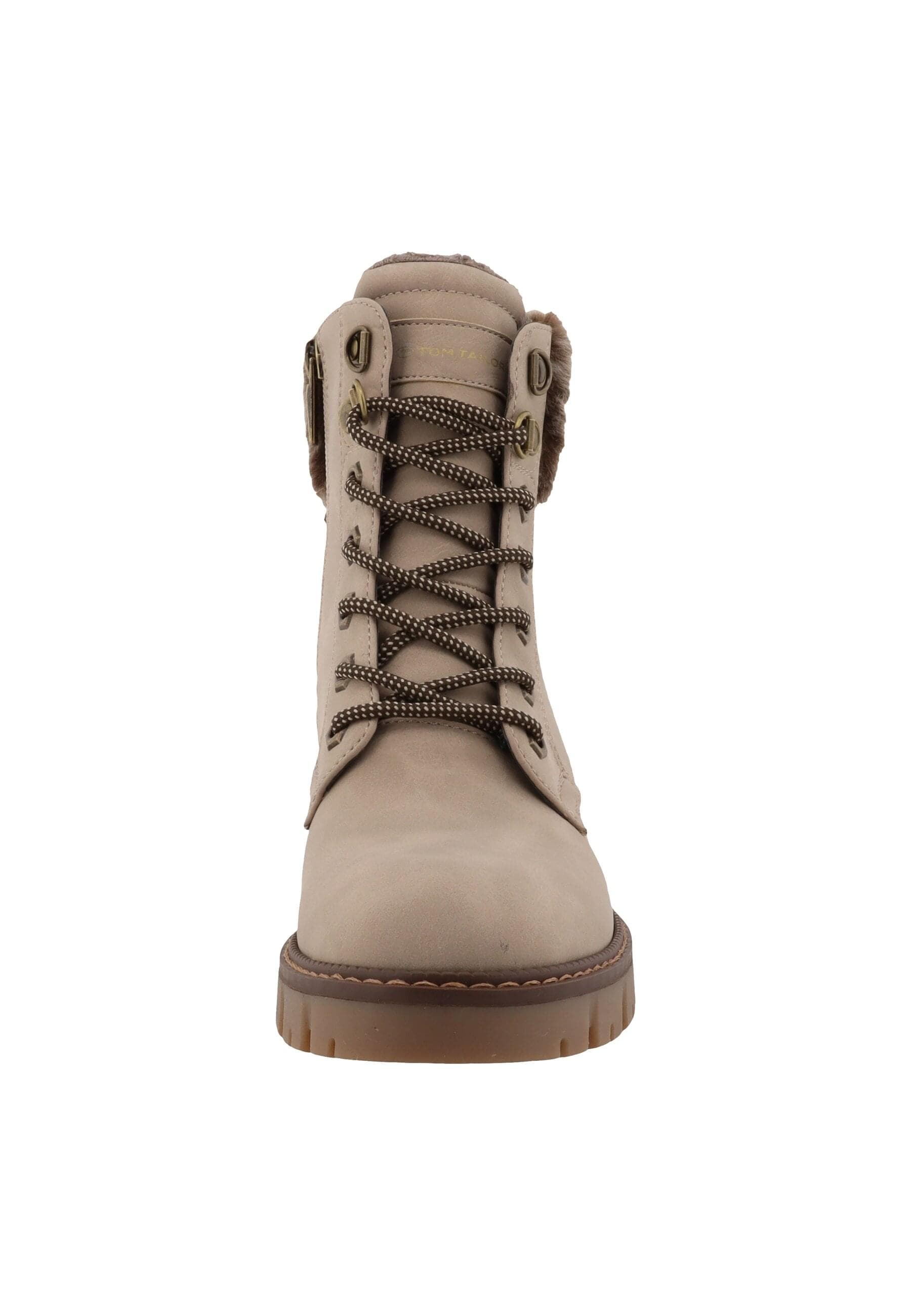 Stiefel TOM TAILOR "Tom Tailor Winter Boots", Damen, Gr. 36, schwarz cream, unifarben, Schuhe Stiefel