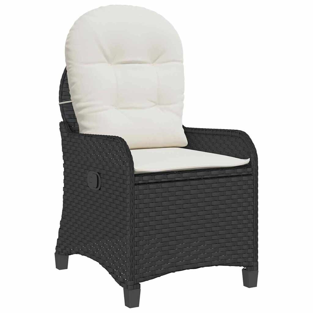 vidaXL Relaxsessel Schwarz 56 x 66 x 95cm Poly-Rattan Image