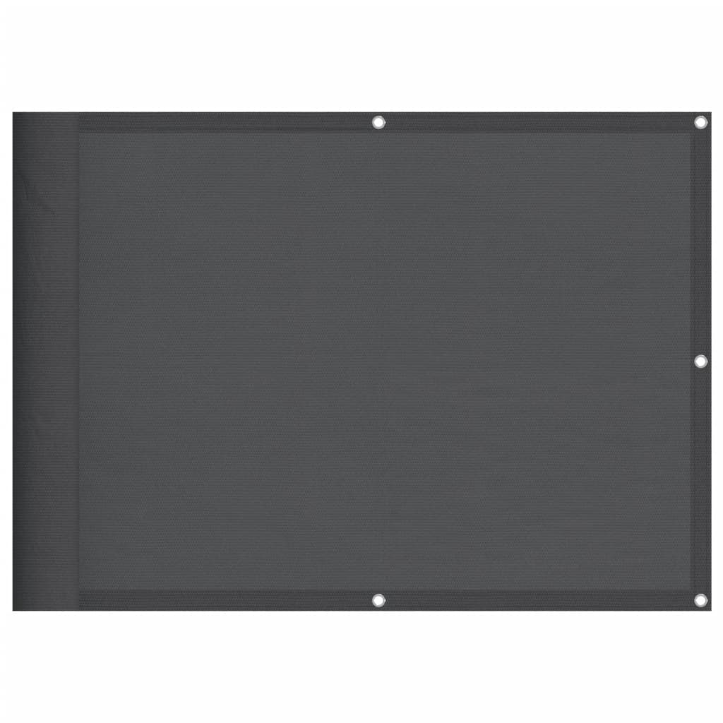vidaXL Balkon-Sichtschutz Anthrazit 75x700 cm 100 % Polyester-Oxford Image