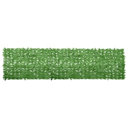 vidaXL Balkon-Sichtschutz mit Grünen Blättern 400x100 cm Image