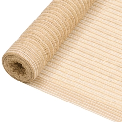 vidaXL Zaunblende Beige 2x25 m HDPE 195 g/m² Image