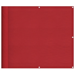 vidaXL Balkon-Sichtschutz Rot 90x800 cm 100% Polyester-Oxford Image