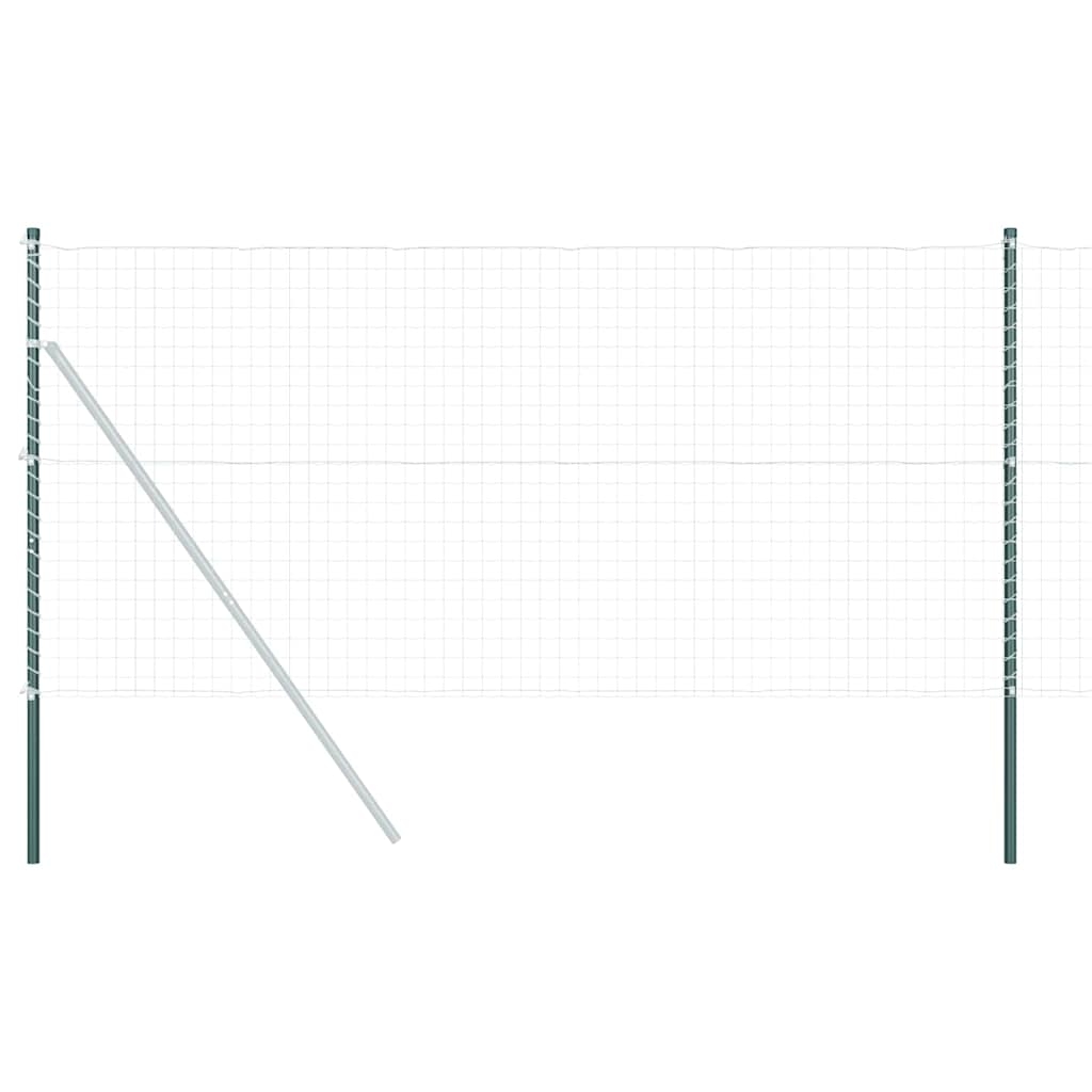 vidaXL Zaunpfosten 12 pcs Grün Pulverbeschichteter Stahl Image