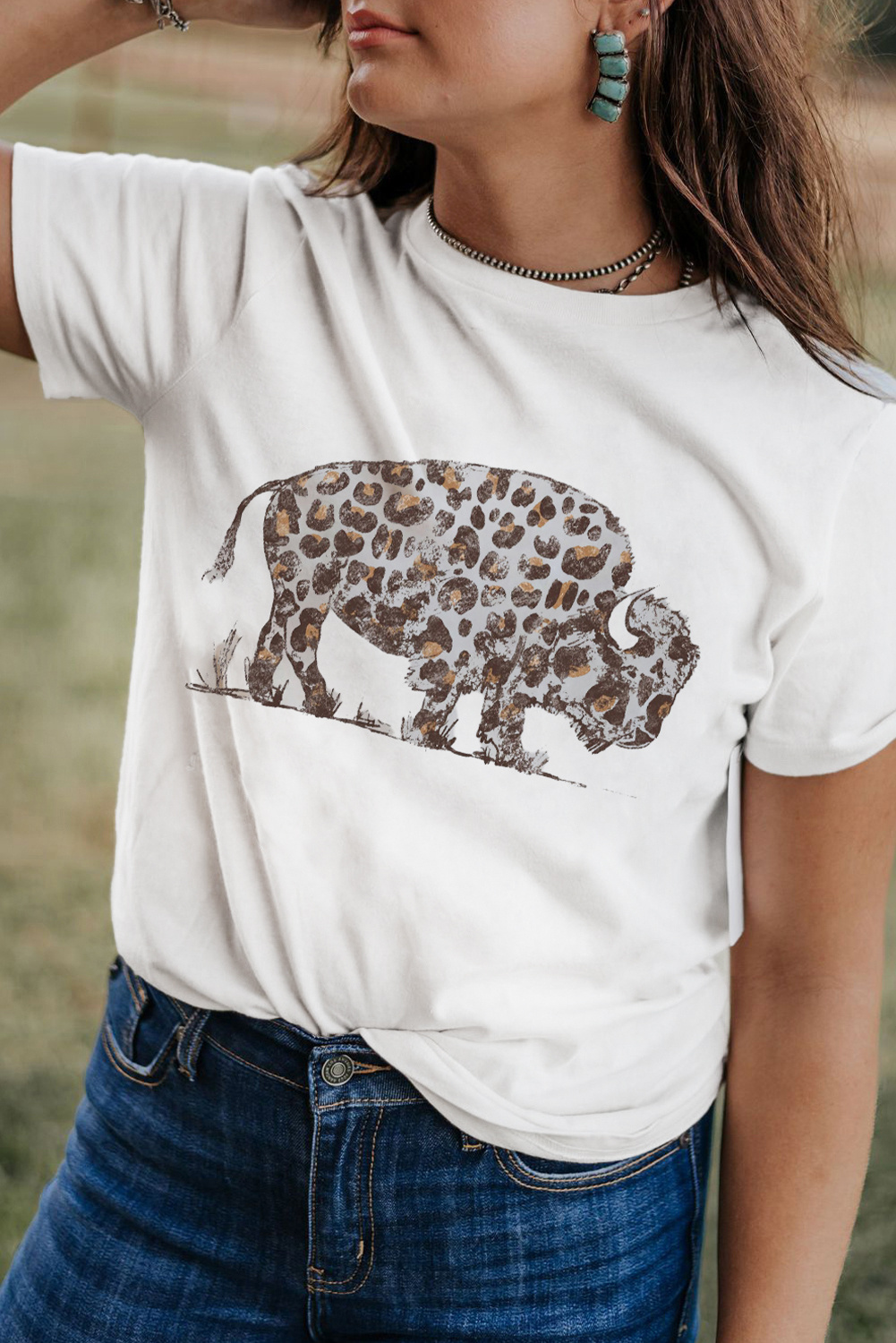 Bison Grafik T-Shirt Image