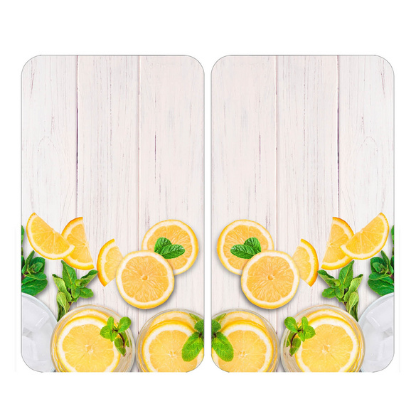 Herdabdeckplatten 2er Set Zitronen WENKO Image