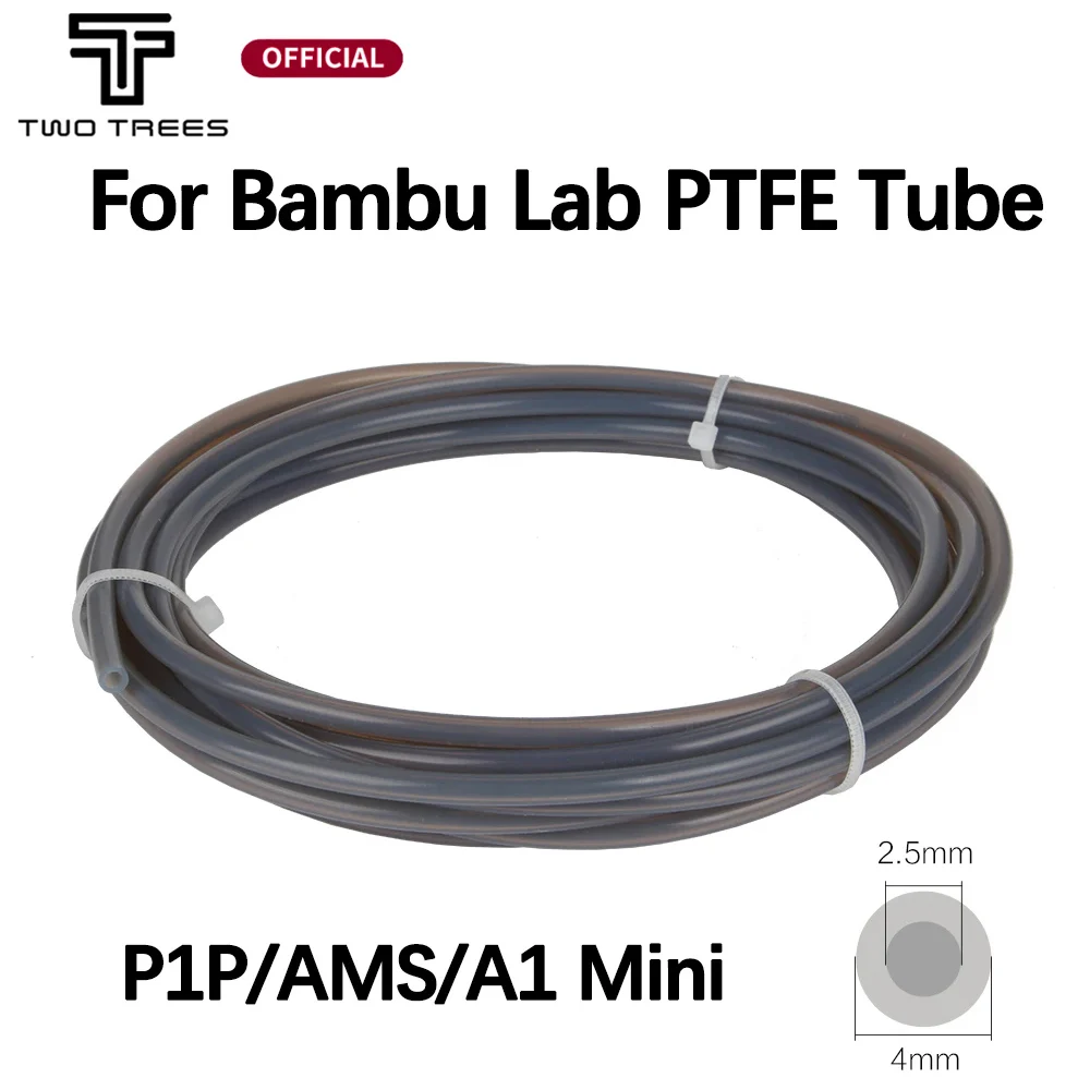 PTFE rohr Für Bambu Lab P1P AMS A1 mini 3D Drucker Teflonto Rohr Bowden Extruder 1,75mm Filament 2,5x4mm 3D Drucker Zubehör Image