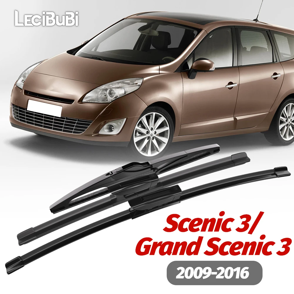 1set Parabrezza Anteriore e Posteriore Spazzole Tergicristalli Tergicristalli Per Renault Scenic Grand Scenic 3 2009-2016 2010 2011 Accessori