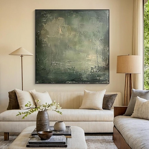 Handgemaltes Ölgemälde auf Leinwand, moderne abstrakte Wanddekoration für Zuhause, gerollt, rahmenlos, ungespannt Image