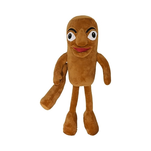 Italienisches Hirnfäule-Kissen, Tung Tung Tung Sahur Plüschtierkissen als Geschenk für Fans, weiches Stofftierkissen für die Kinderzimmerdekoration, Geburtstags- oder Weihnachtsgeschenk für Jungen und Image