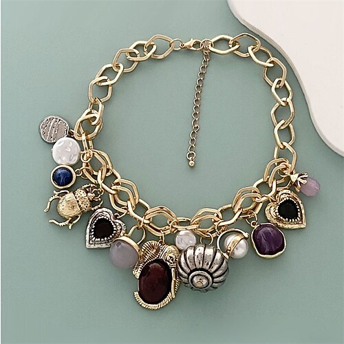 1 Stück Anhänger Halskette Halskette For Damen Straße Geschenk Täglich Legierung Quaste Image