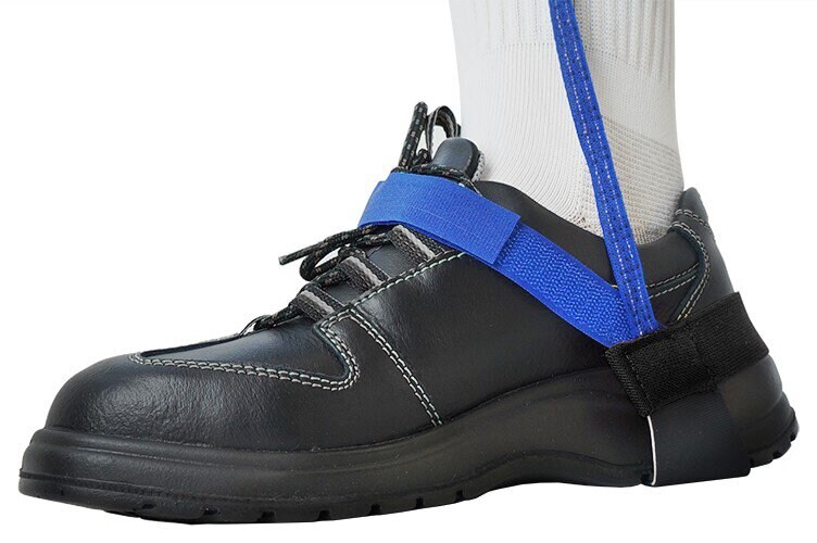 SAFEGUARD ESD-Fersenband mit Klettverschluss, 1 MOhm, blau/schwarz Image