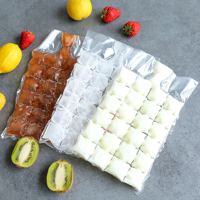 Bag Box Disposable Ice Cube Mold Self Sealing Ice Making Bags Edible Frozen Ice Tray Bag Lattice Ice Cube Maker Bag Box Disposable Ice Cube Mold Self Sealing Ice Making Bags Edible Frozen Ice Tray Bag Lattice Ice Cube Maker