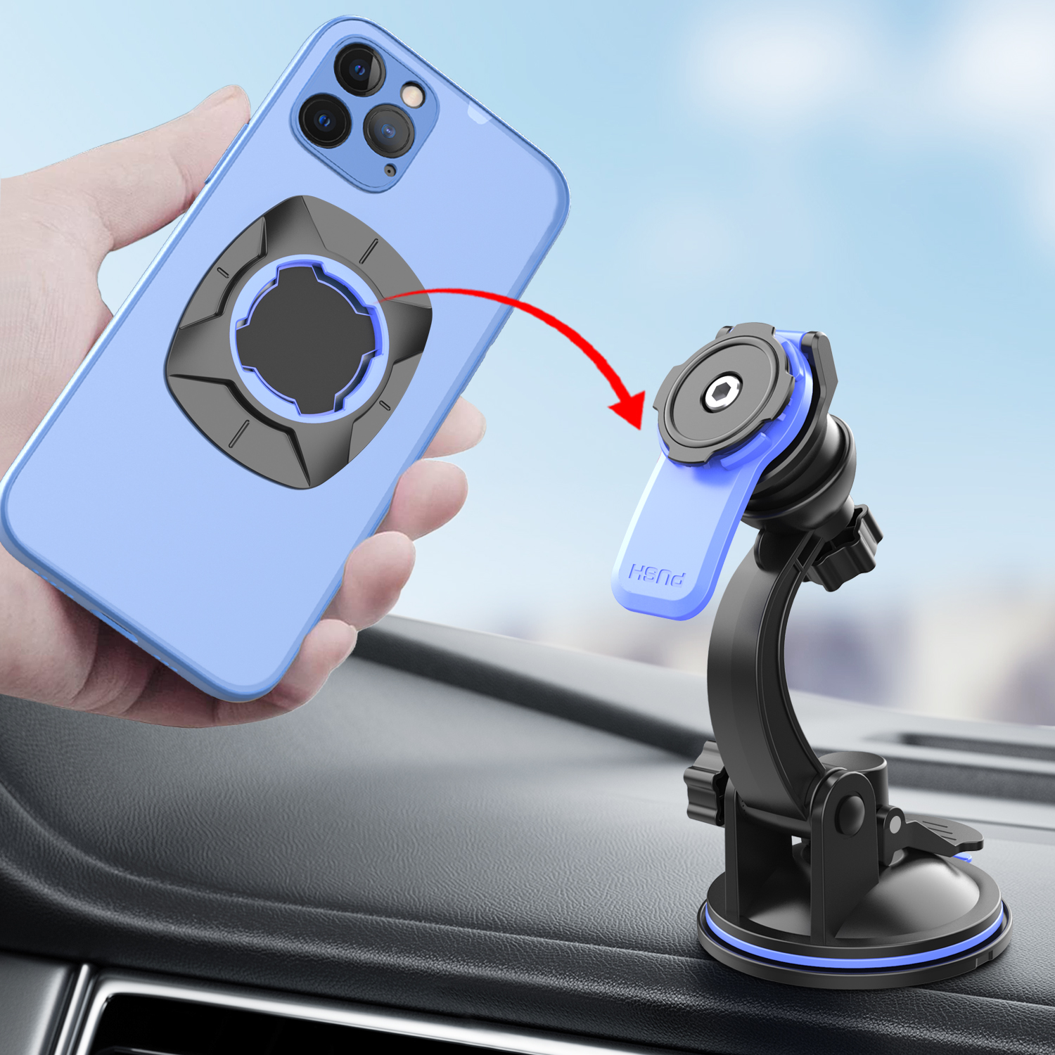 Universal Phone Holder For Car, Rotatable Dashboard Windshield Mount, Cell Phone Holder Truck Stand Universal Phone Holder For Car, Rotatable Dashboard Windshield Mount, Cell Phone Holder Truck Stand