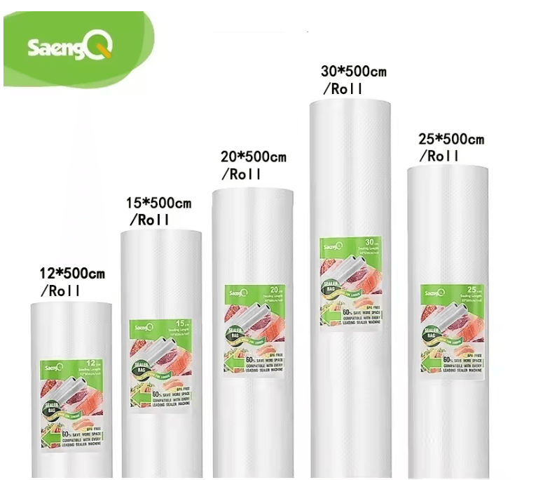 SaengQ Vacuum Sealer Rolls For Food Fresh Keep Long Life 30cm