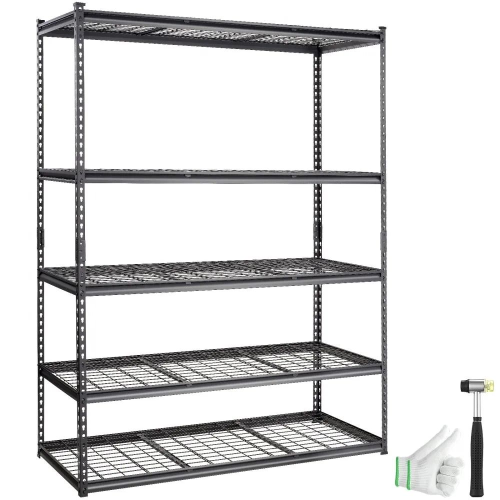 Storage Shelving Unit, Tier Adjustable Metal Rack, Heavy Duty Garage Shelves, High Lbs Capacity Organizer Black Wire Storage Shelving Unit, Tier Adjustable Metal Rack, Heavy Duty Garage Shelves, High Lbs Capacity Organizer Black Wire
