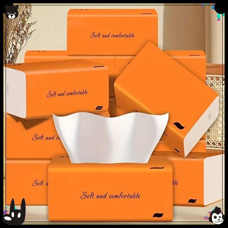 Household Toilet Paper, Large sized Tissues, And Car Paper Towels, A Whole Box Value Pack 5pcs