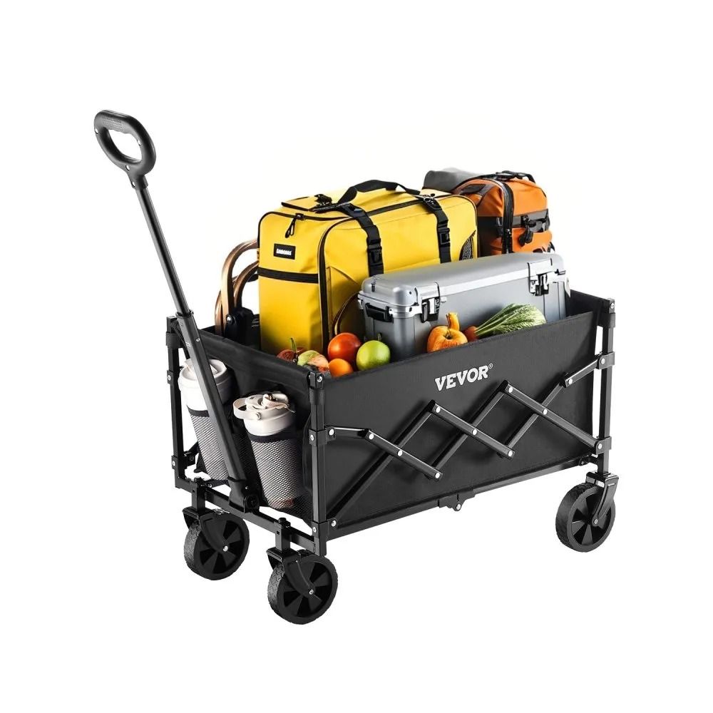 Heavy Duty Folding Wagons, Collapsible Wagon Cart, All Terrain Outdoor Utility Cart, Portable Camping Cart Heavy Duty Folding Wagons, Collapsible Wagon Cart, All Terrain Outdoor Utility Cart, Portable Camping Cart