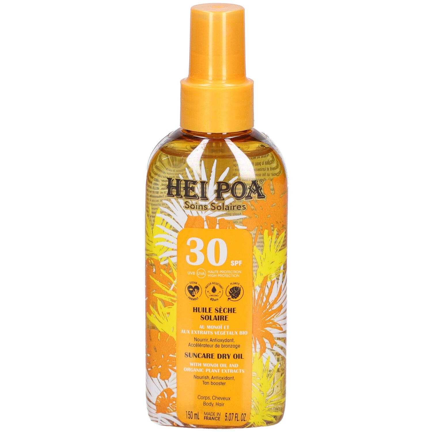 Hei Poa Olio Solare SPF30 per Pelle Secca 150 ml