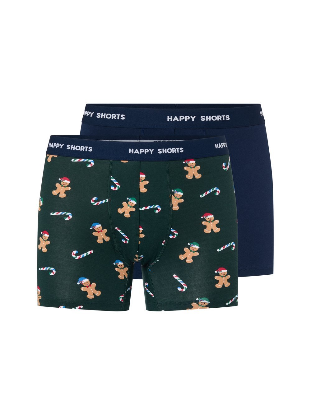 HAPPY SHORTS Boxershorts im 2er-Pack Herren tanne, M Image