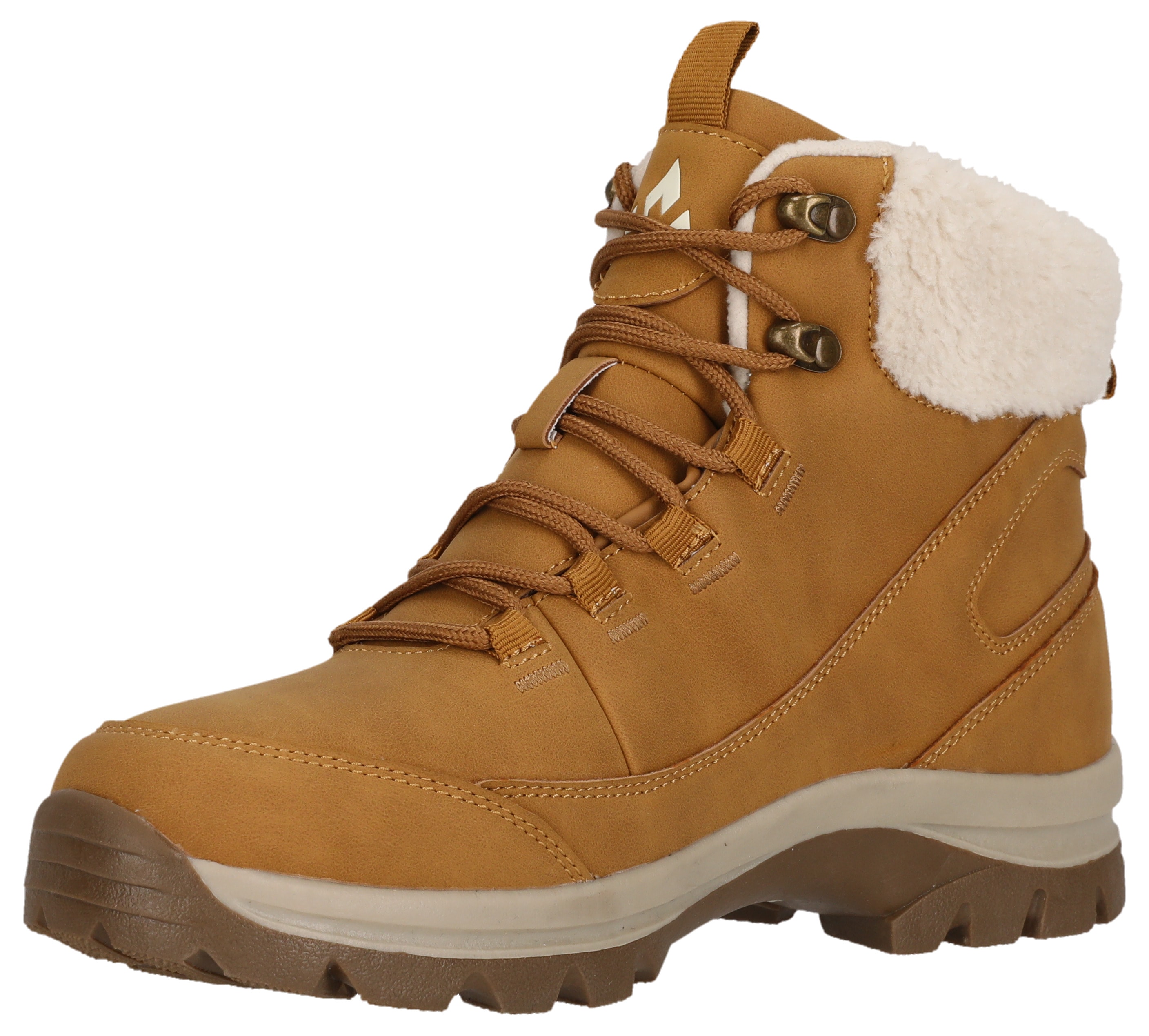 Winterboots WHISTLER "Cassa W Boot WP", Damen, Gr. 36, honey mustar, Synthetik, Textil, Schuhe Winterboots, Winterstiefel,Schnürstiefel, Winterschuhe, wasserdicht, gefüttert